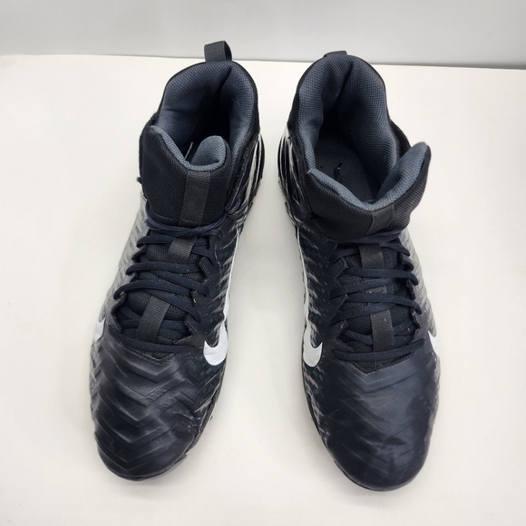 Nike Alpha Menace Shark 2 Football Cleats Mens 14 Shoes Black BV0146-001 - Picture 15 of 16